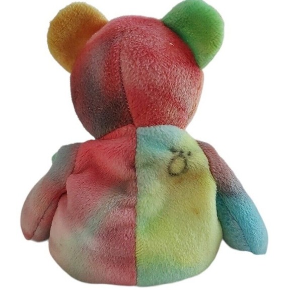 Ty Beanie Baby Peace Bear 1996 NO Ear tag Errors on Tush tag Star Handmade - Picture 2 of 5